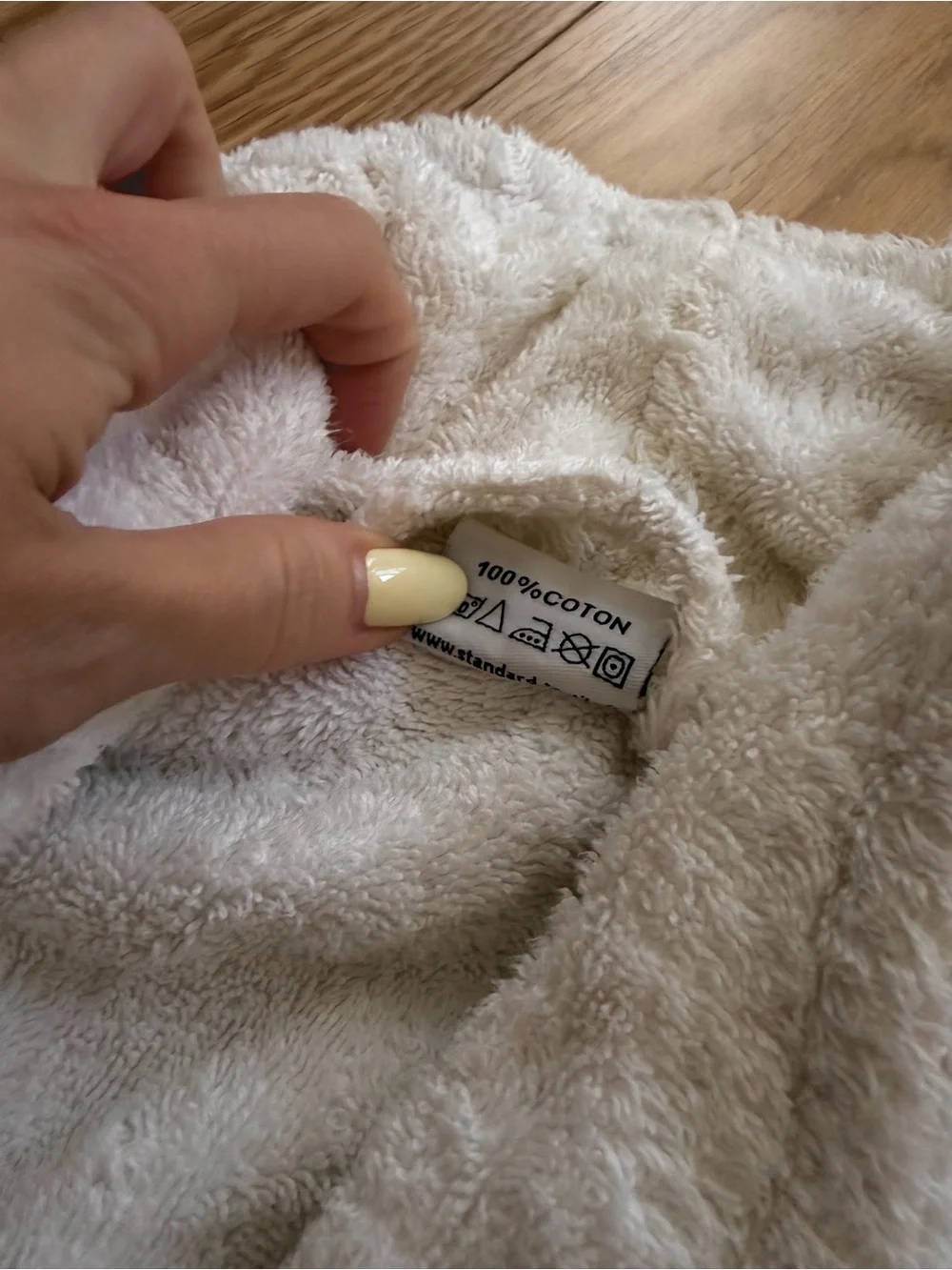 Luxury White Cotton Terry Bathrobe with Shawl Collar
